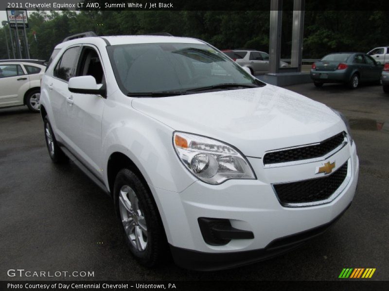 Summit White / Jet Black 2011 Chevrolet Equinox LT AWD