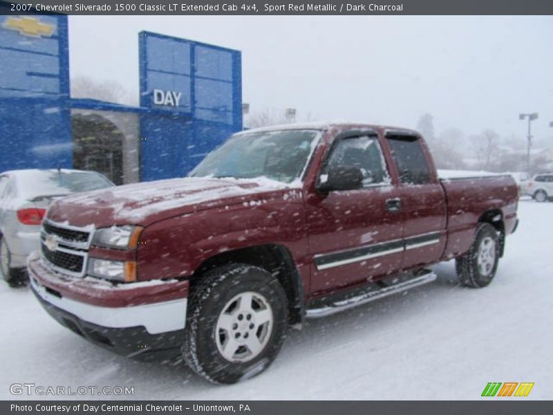 Sport Red Metallic / Dark Charcoal 2007 Chevrolet Silverado 1500 Classic LT Extended Cab 4x4
