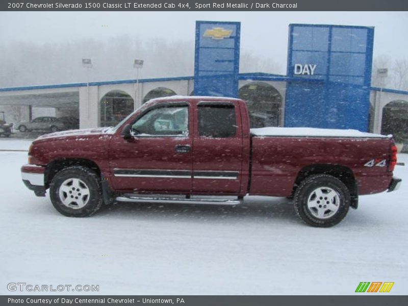 Sport Red Metallic / Dark Charcoal 2007 Chevrolet Silverado 1500 Classic LT Extended Cab 4x4