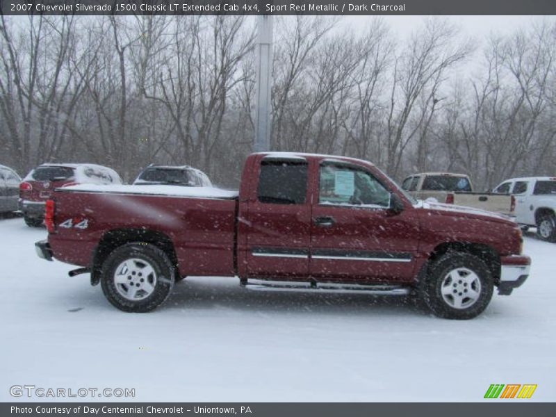 Sport Red Metallic / Dark Charcoal 2007 Chevrolet Silverado 1500 Classic LT Extended Cab 4x4
