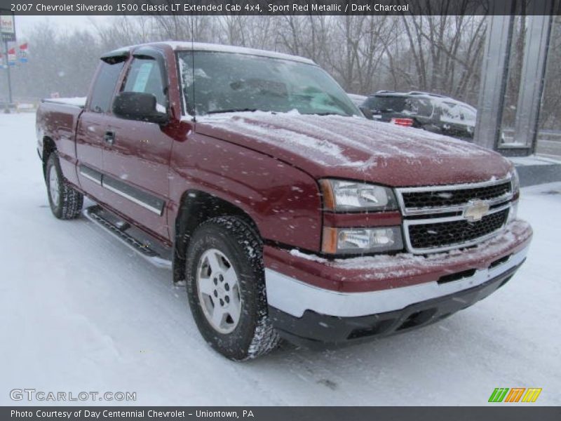 Sport Red Metallic / Dark Charcoal 2007 Chevrolet Silverado 1500 Classic LT Extended Cab 4x4