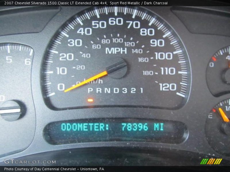 Sport Red Metallic / Dark Charcoal 2007 Chevrolet Silverado 1500 Classic LT Extended Cab 4x4