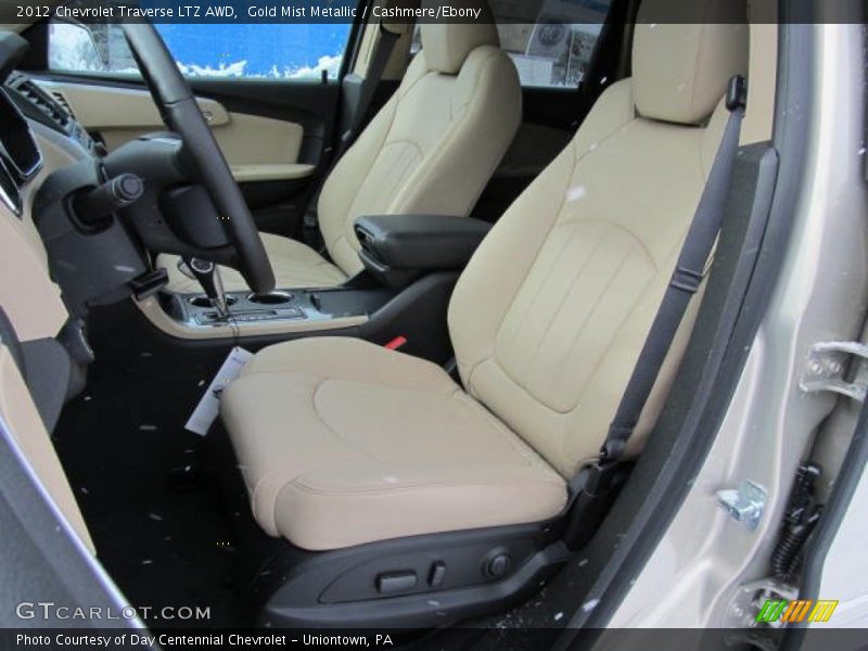 Gold Mist Metallic / Cashmere/Ebony 2012 Chevrolet Traverse LTZ AWD