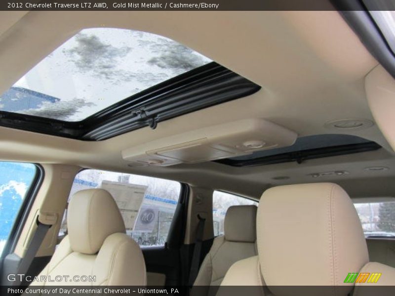 Gold Mist Metallic / Cashmere/Ebony 2012 Chevrolet Traverse LTZ AWD