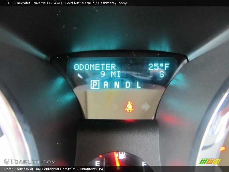 Gold Mist Metallic / Cashmere/Ebony 2012 Chevrolet Traverse LTZ AWD