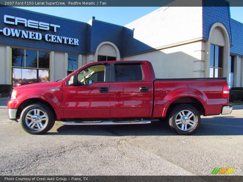 Redfire Metallic / Tan 2007 Ford F150 Lariat SuperCrew