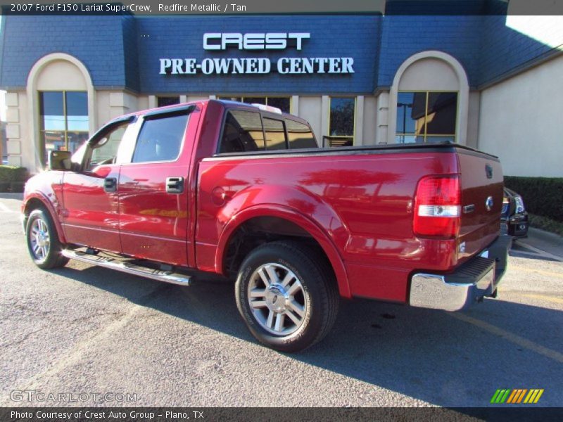 Redfire Metallic / Tan 2007 Ford F150 Lariat SuperCrew