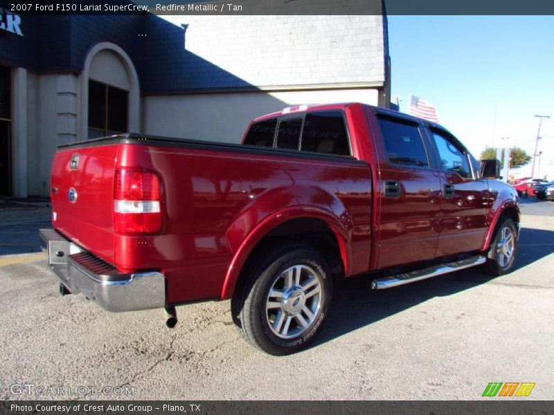 Redfire Metallic / Tan 2007 Ford F150 Lariat SuperCrew