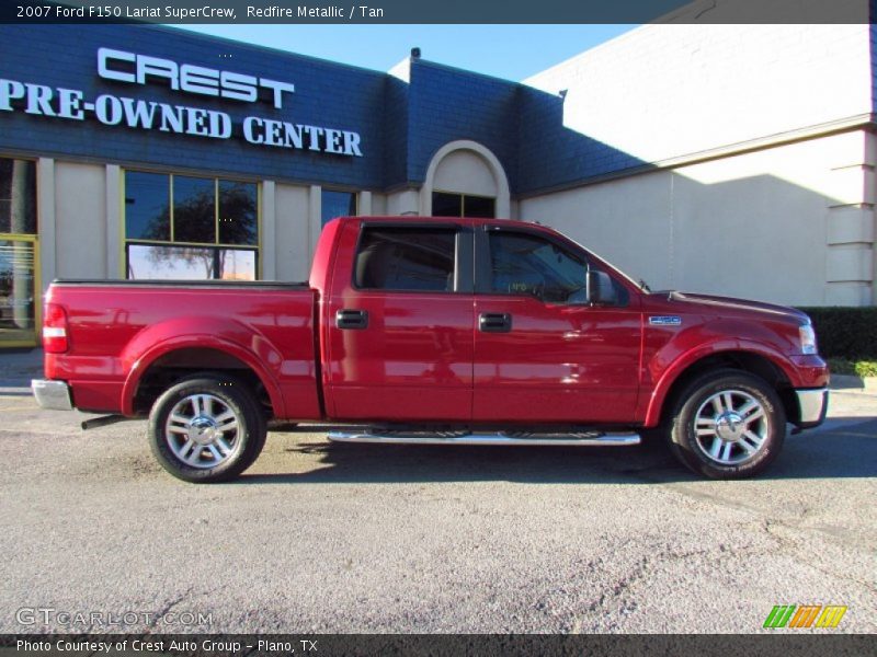 Redfire Metallic / Tan 2007 Ford F150 Lariat SuperCrew