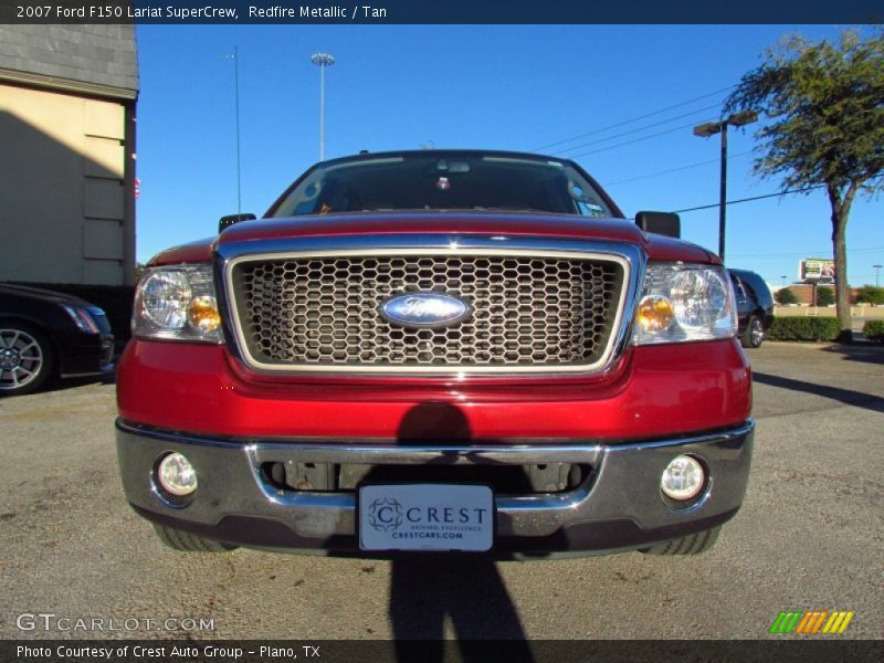 Redfire Metallic / Tan 2007 Ford F150 Lariat SuperCrew