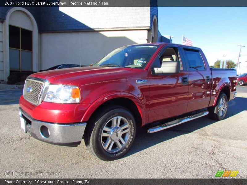 Redfire Metallic / Tan 2007 Ford F150 Lariat SuperCrew
