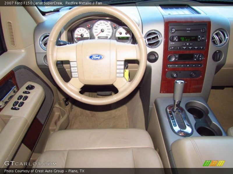 Redfire Metallic / Tan 2007 Ford F150 Lariat SuperCrew