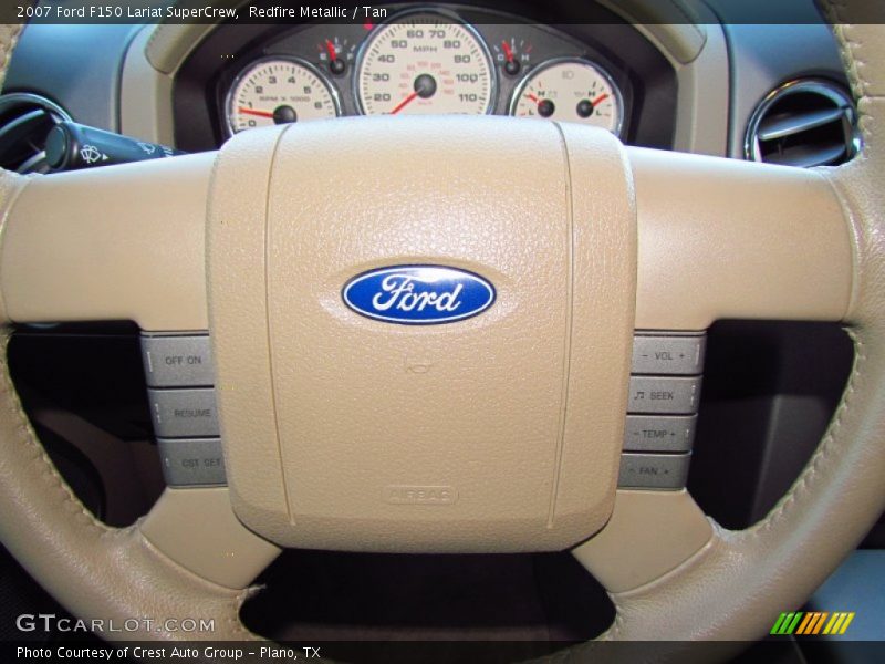 Redfire Metallic / Tan 2007 Ford F150 Lariat SuperCrew