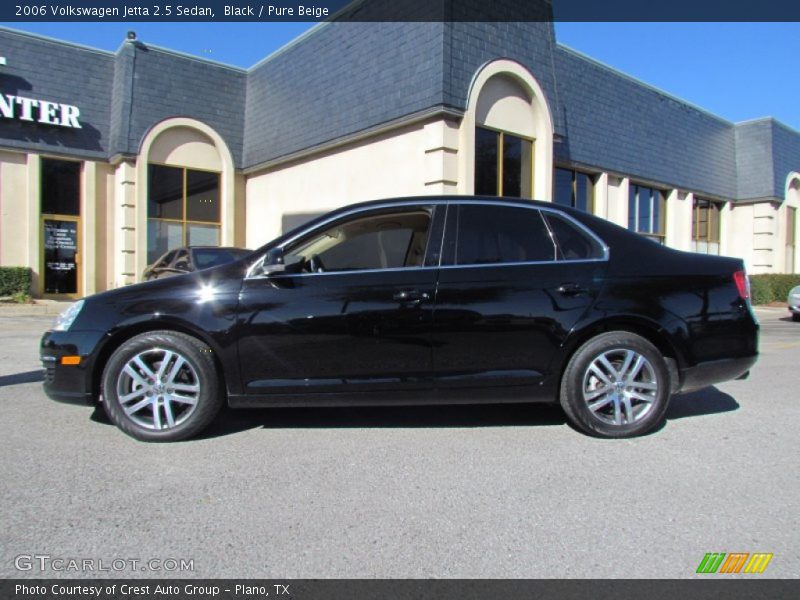Black / Pure Beige 2006 Volkswagen Jetta 2.5 Sedan
