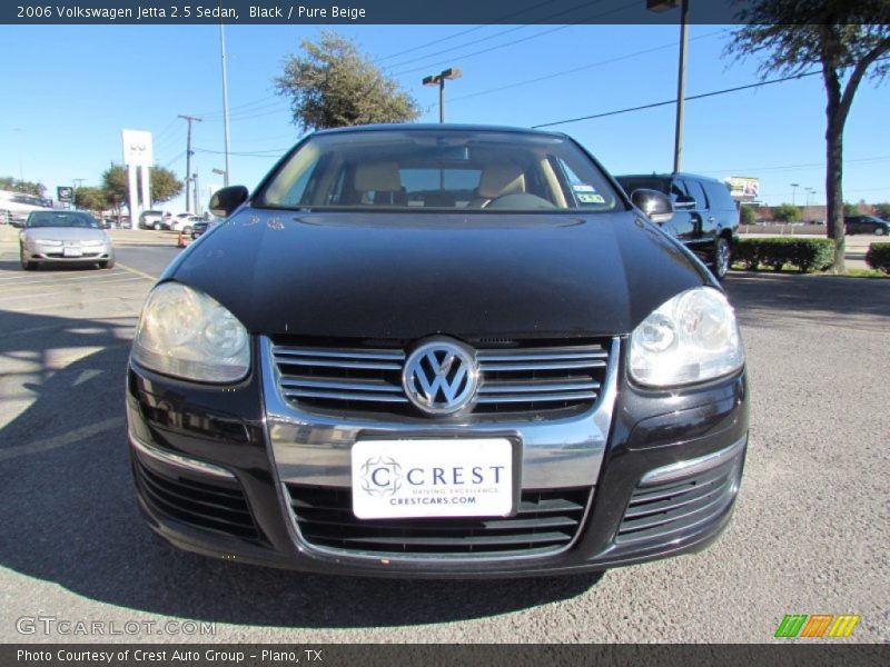 Black / Pure Beige 2006 Volkswagen Jetta 2.5 Sedan