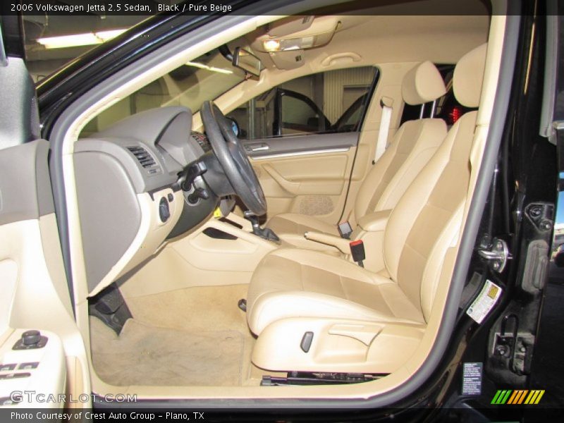 Black / Pure Beige 2006 Volkswagen Jetta 2.5 Sedan
