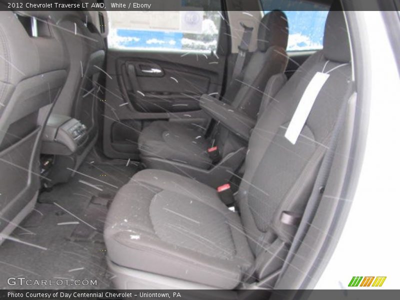 White / Ebony 2012 Chevrolet Traverse LT AWD