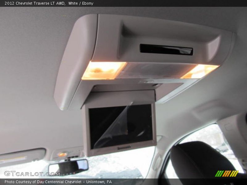 White / Ebony 2012 Chevrolet Traverse LT AWD