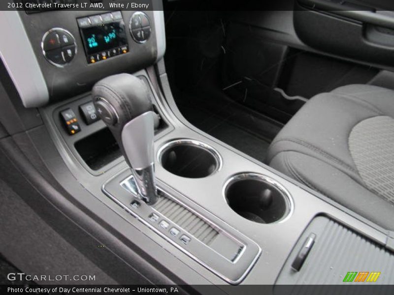 White / Ebony 2012 Chevrolet Traverse LT AWD