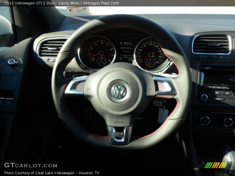 Candy White / Interlagos Plaid Cloth 2012 Volkswagen GTI 2 Door