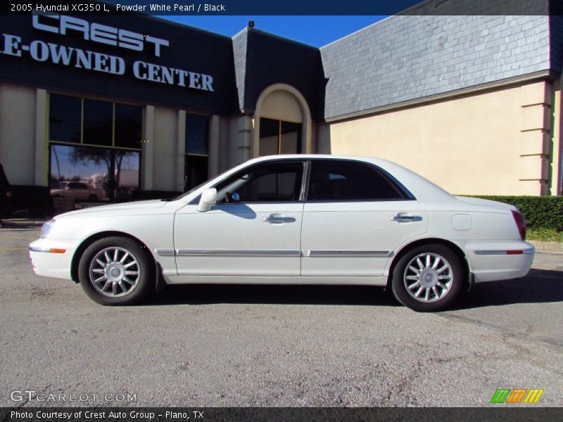 Powder White Pearl / Black 2005 Hyundai XG350 L