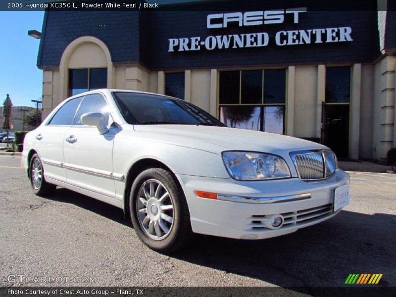 Powder White Pearl / Black 2005 Hyundai XG350 L