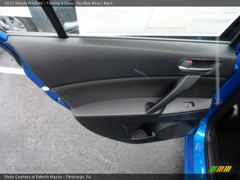 Sky Blue Mica / Black 2012 Mazda MAZDA3 i Touring 4 Door