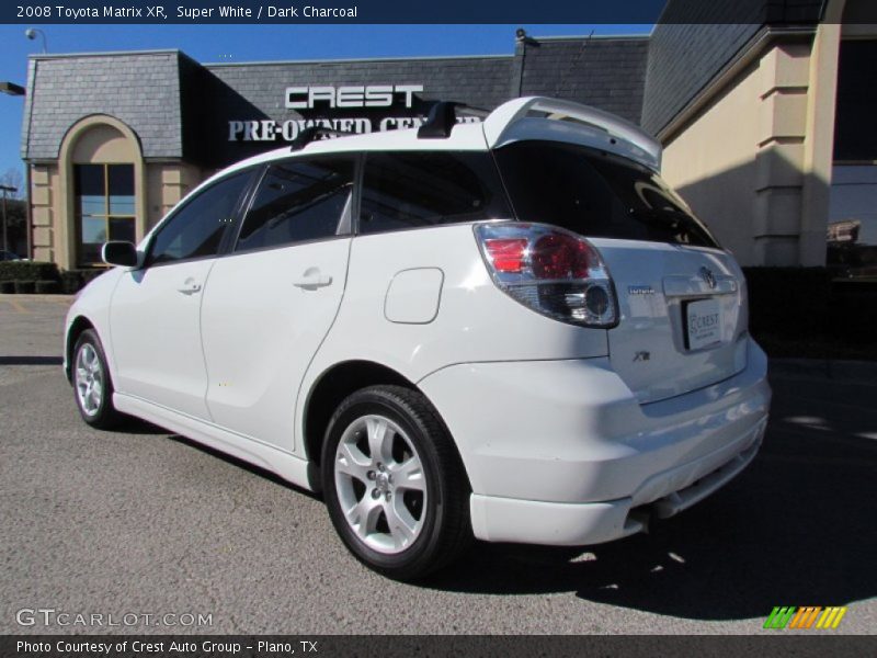 Super White / Dark Charcoal 2008 Toyota Matrix XR