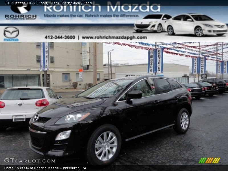 Black Cherry Mica / Sand 2012 Mazda CX-7 i Sport