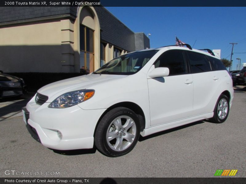 Super White / Dark Charcoal 2008 Toyota Matrix XR