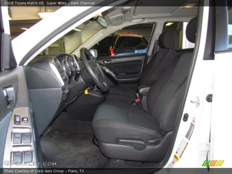 Super White / Dark Charcoal 2008 Toyota Matrix XR