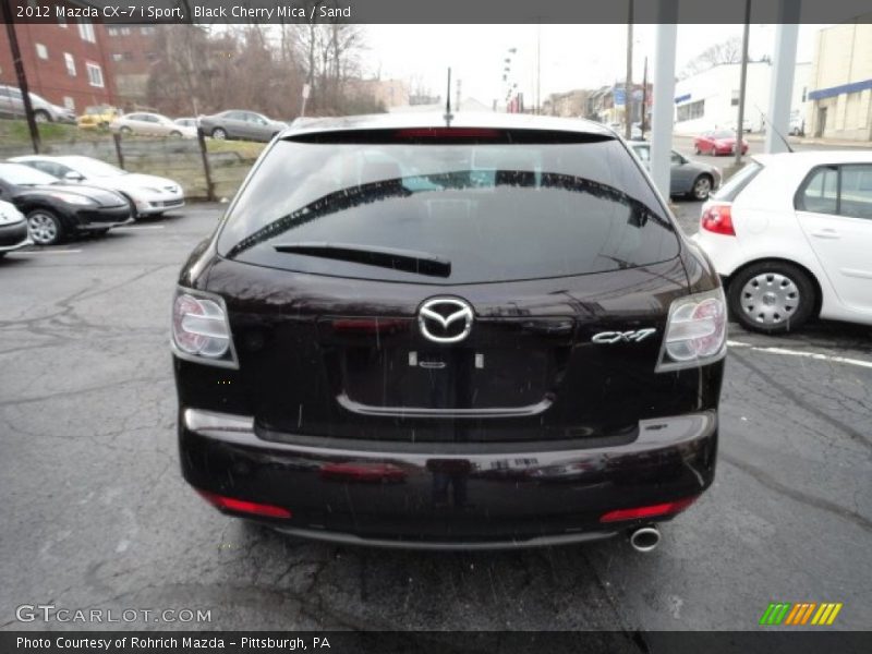 Black Cherry Mica / Sand 2012 Mazda CX-7 i Sport