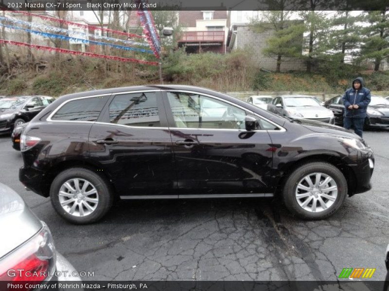 Black Cherry Mica / Sand 2012 Mazda CX-7 i Sport