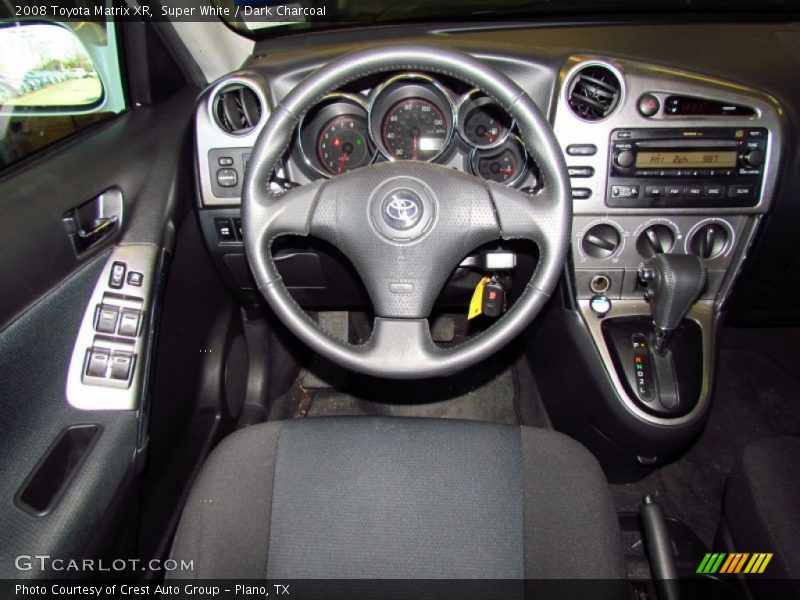 Super White / Dark Charcoal 2008 Toyota Matrix XR
