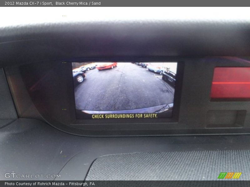 Black Cherry Mica / Sand 2012 Mazda CX-7 i Sport