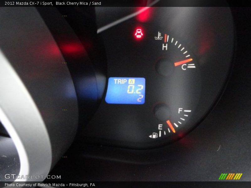 Black Cherry Mica / Sand 2012 Mazda CX-7 i Sport