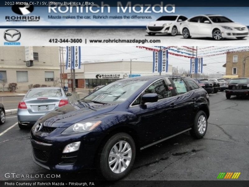Stormy Blue Mica / Black 2012 Mazda CX-7 i SV