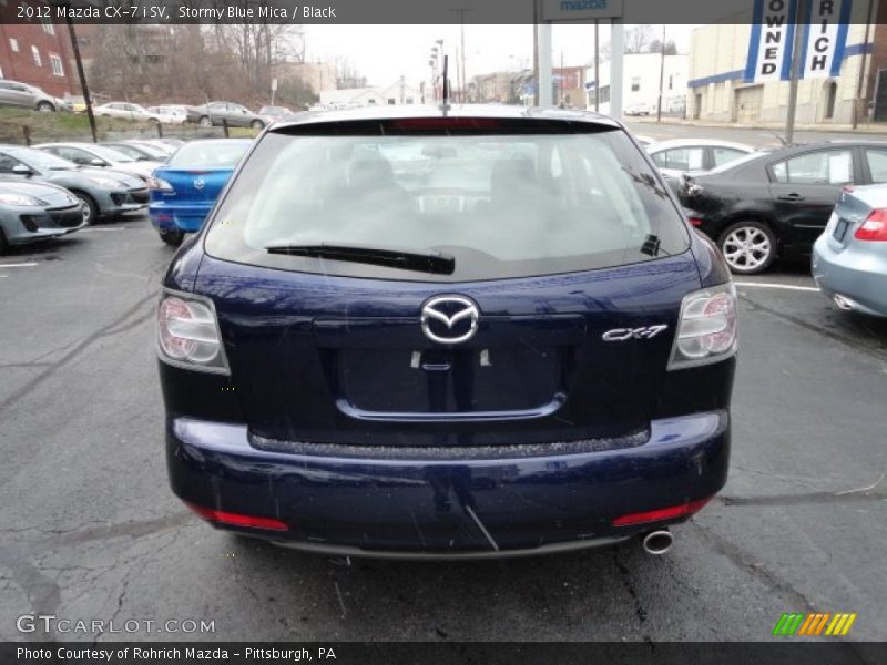 Stormy Blue Mica / Black 2012 Mazda CX-7 i SV