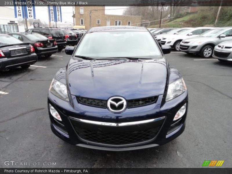 Stormy Blue Mica / Black 2012 Mazda CX-7 i SV