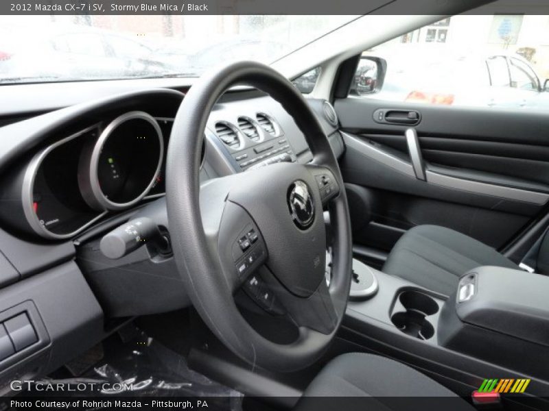 Stormy Blue Mica / Black 2012 Mazda CX-7 i SV