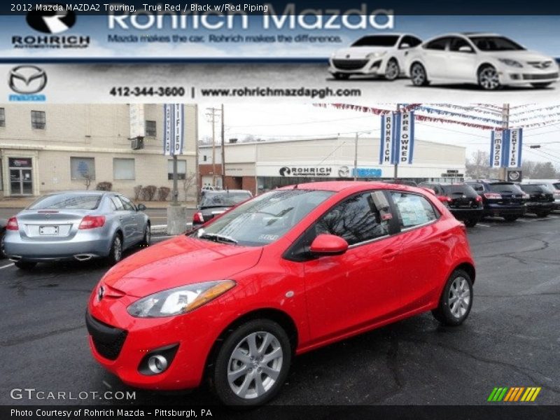 True Red / Black w/Red Piping 2012 Mazda MAZDA2 Touring