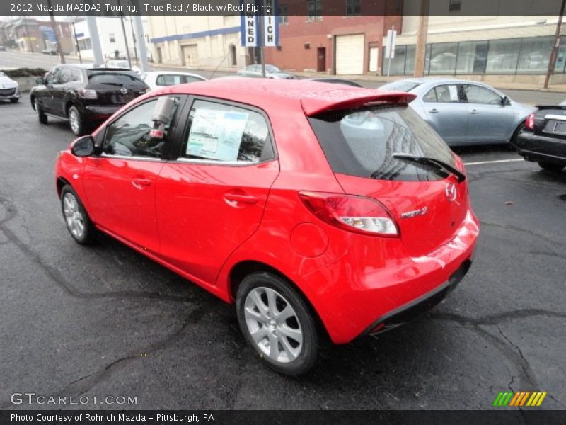 True Red / Black w/Red Piping 2012 Mazda MAZDA2 Touring