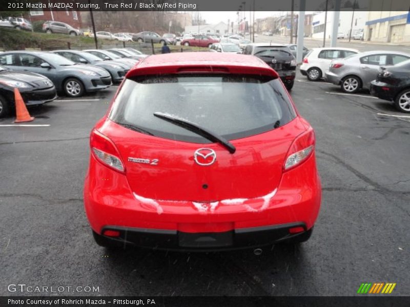 True Red / Black w/Red Piping 2012 Mazda MAZDA2 Touring