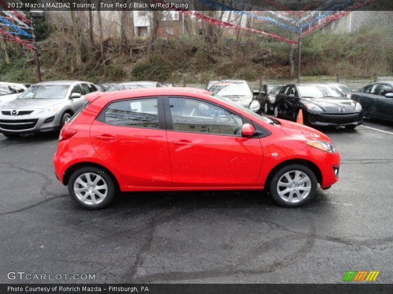 True Red / Black w/Red Piping 2012 Mazda MAZDA2 Touring