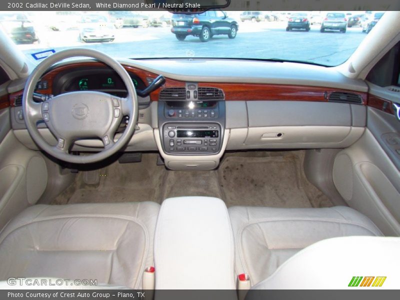 White Diamond Pearl / Neutral Shale 2002 Cadillac DeVille Sedan