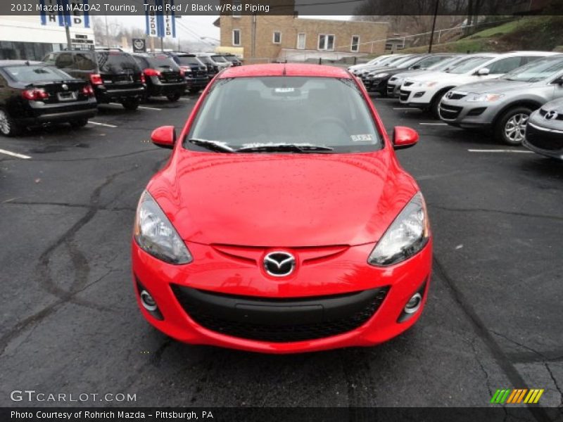 True Red / Black w/Red Piping 2012 Mazda MAZDA2 Touring
