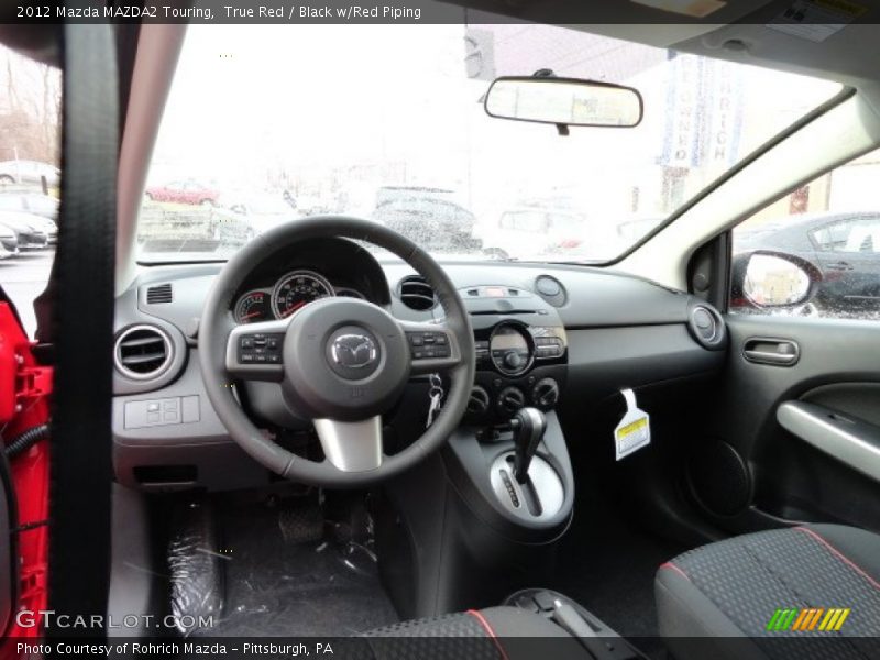  2012 MAZDA2 Touring Black w/Red Piping Interior