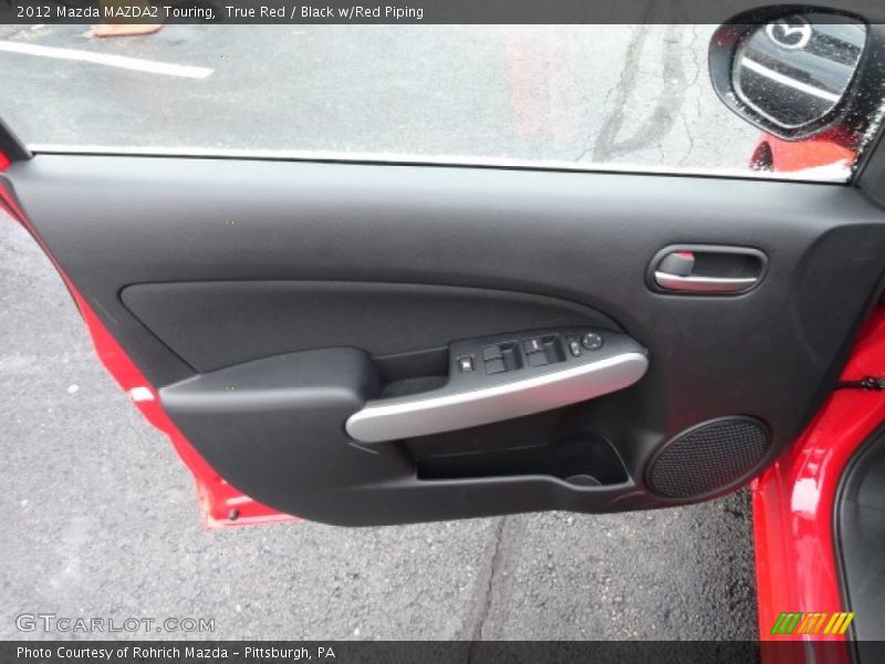 True Red / Black w/Red Piping 2012 Mazda MAZDA2 Touring