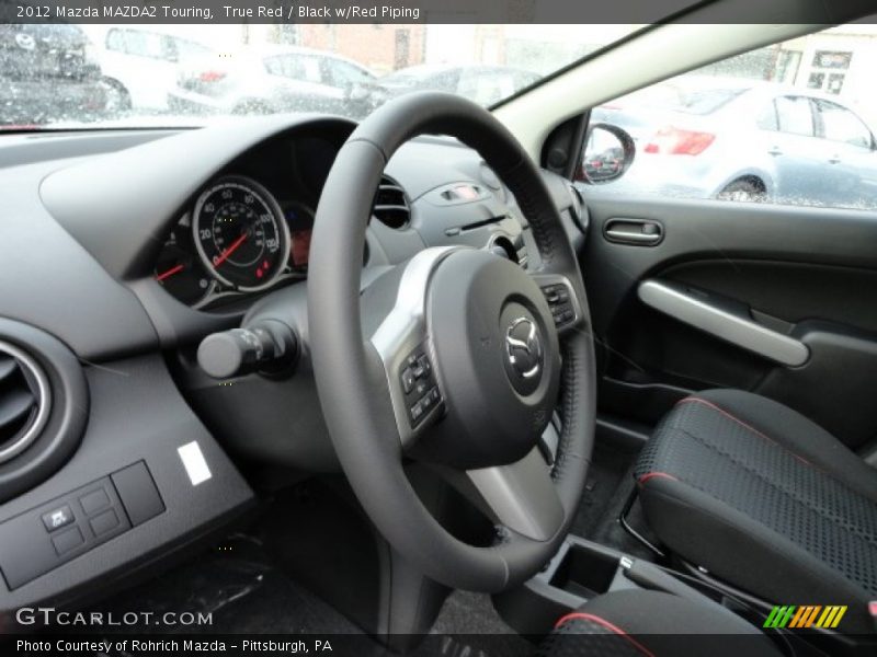 True Red / Black w/Red Piping 2012 Mazda MAZDA2 Touring