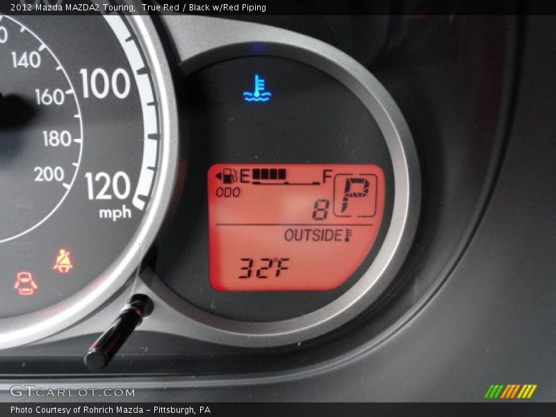 True Red / Black w/Red Piping 2012 Mazda MAZDA2 Touring